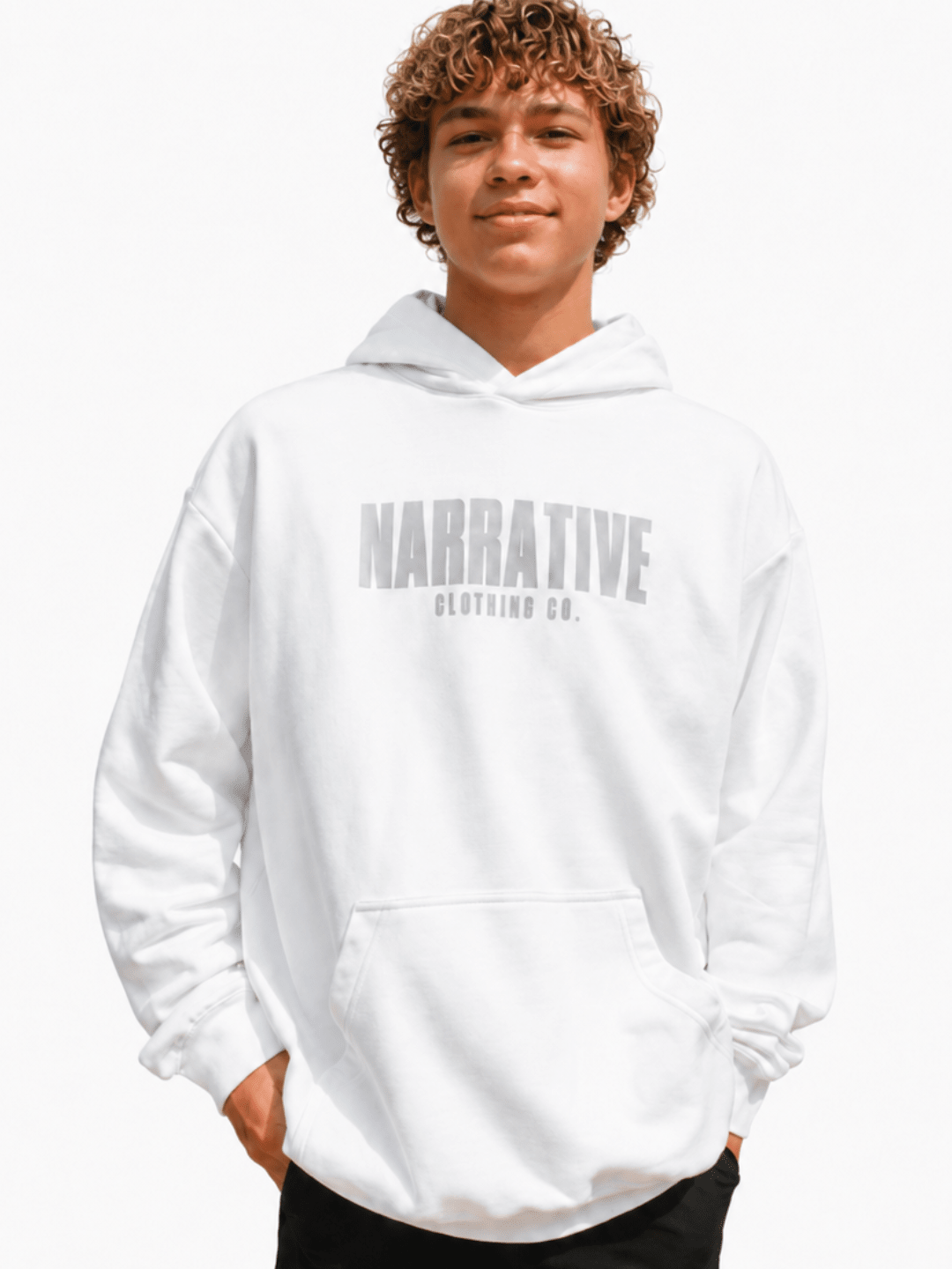 The Every Day Hoodie: White - NARRATIVE
