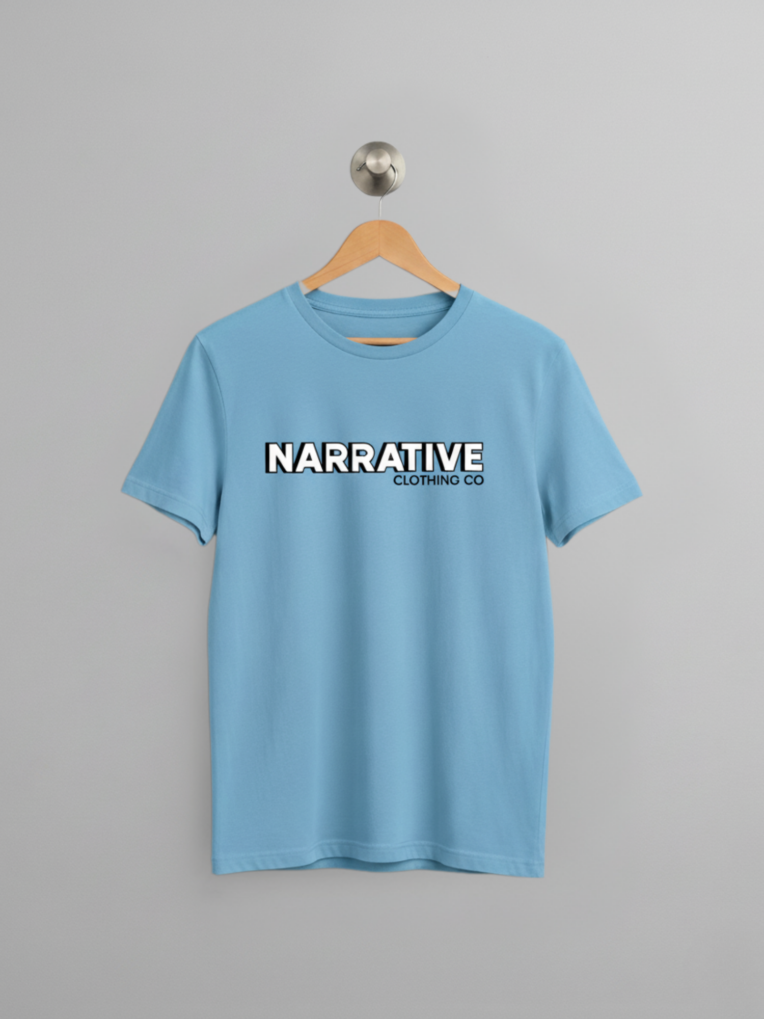 Narrative Light Blue Signature T-Shirt