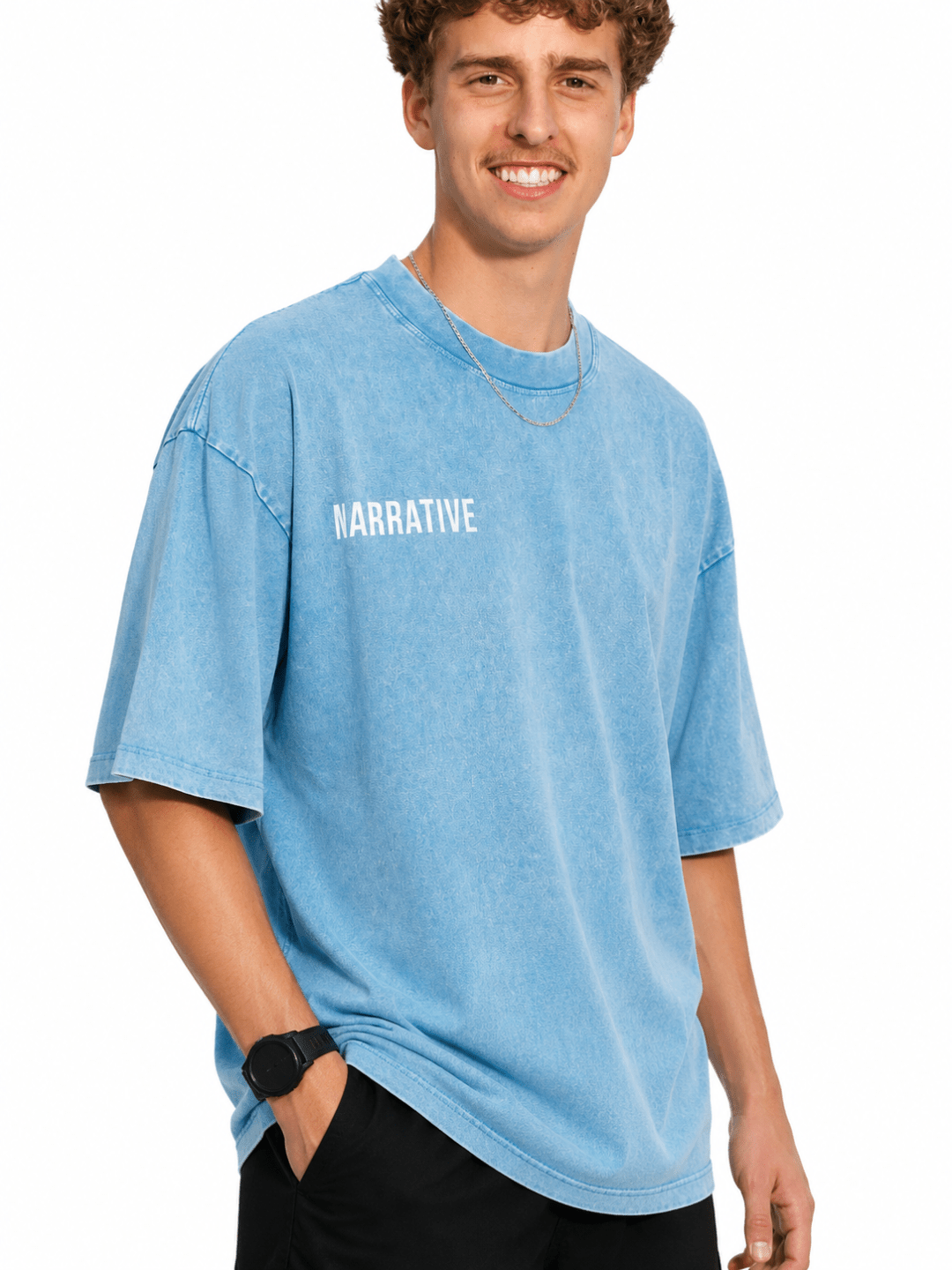 The Every Day Classic T-Shirt: Blue - NARRATIVE