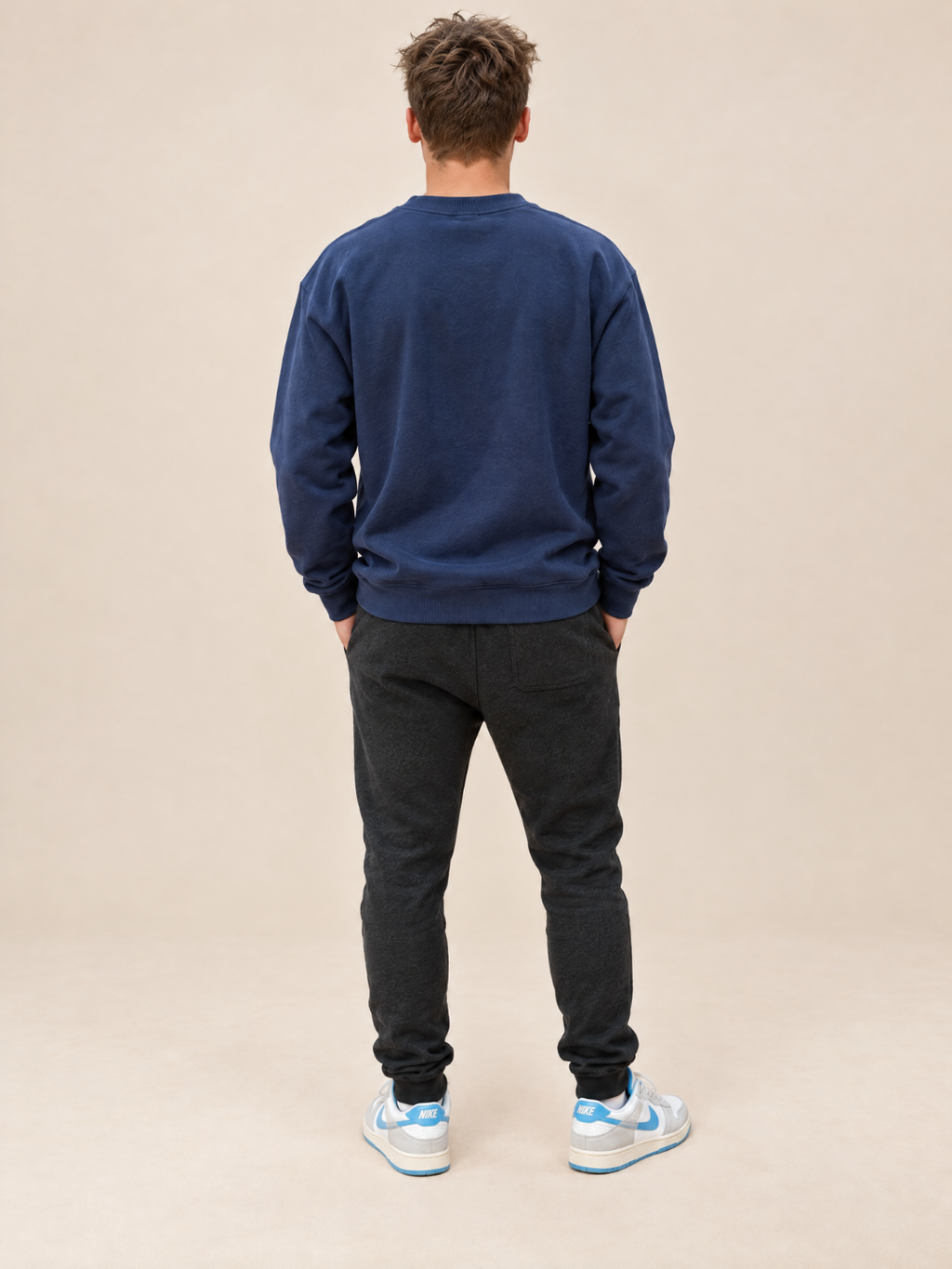 COLLEGE CREWNECK NAVY