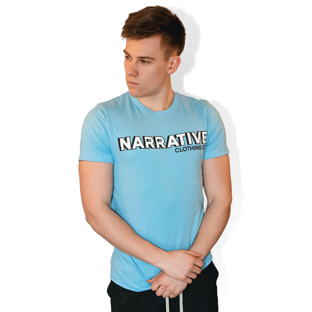 Narrative Light Blue Signature T-Shirt