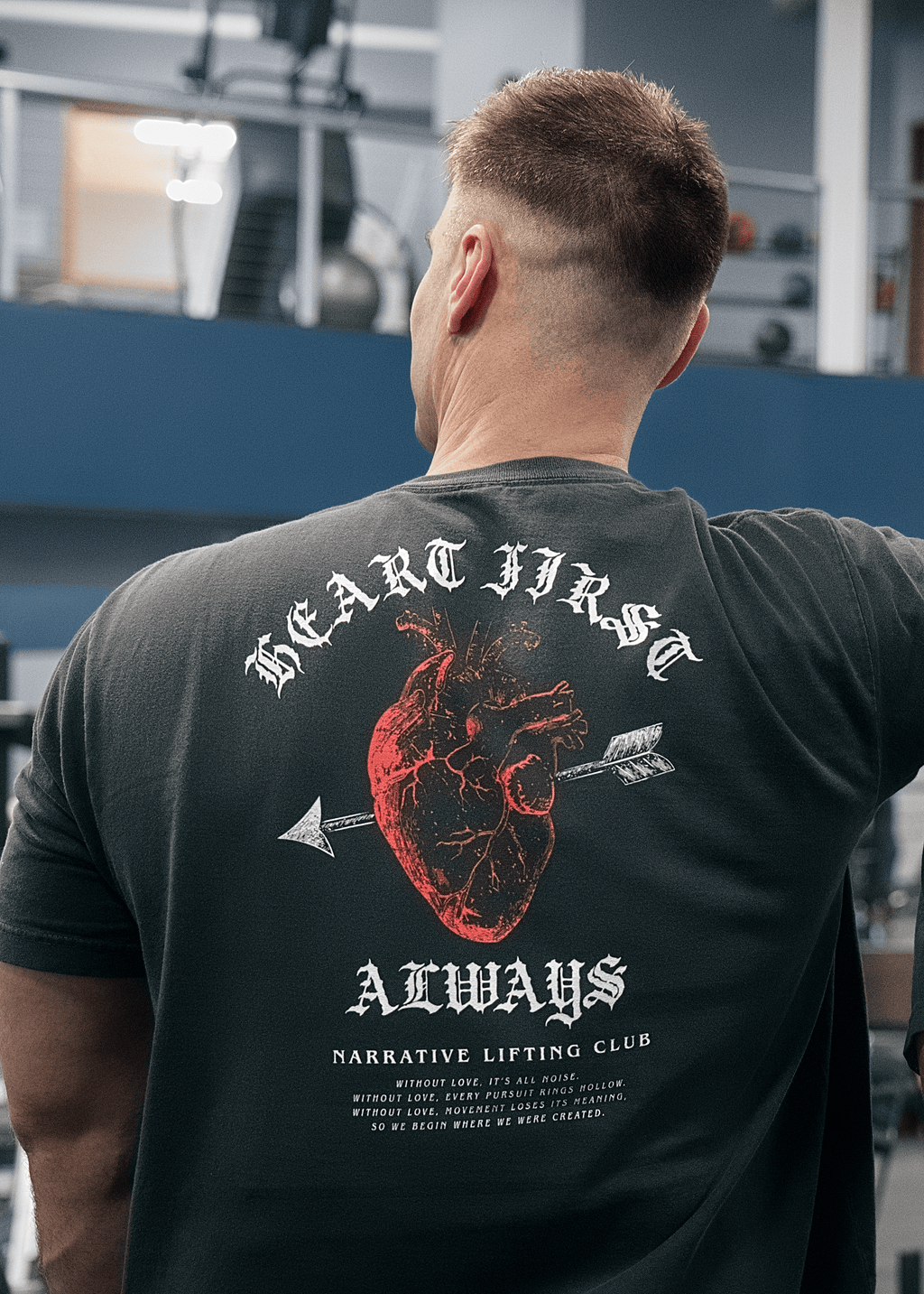 CLASSIC BLACK HEART FIRST T - SHIRT - NARRATIVE