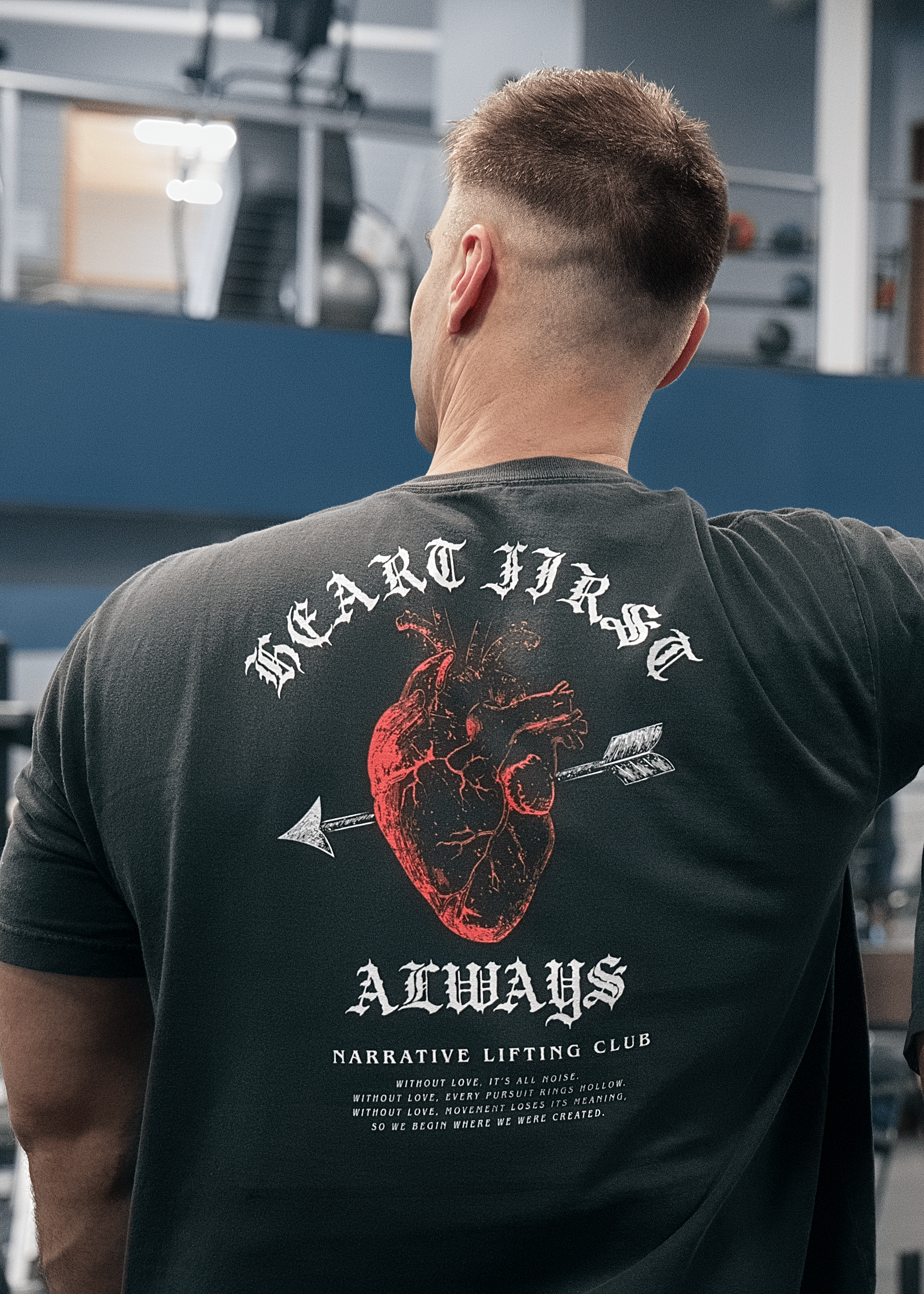 CLASSIC BLACK HEART FIRST T - SHIRT - NARRATIVE