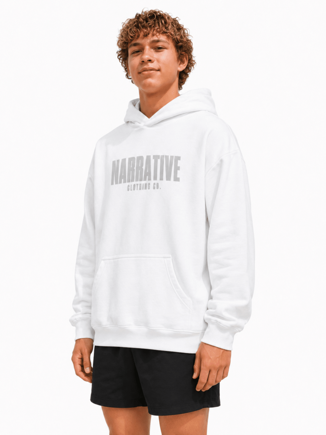 The Every Day Hoodie: White - NARRATIVE