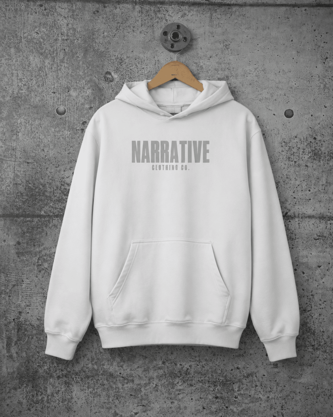 The Every Day Hoodie: White - NARRATIVE